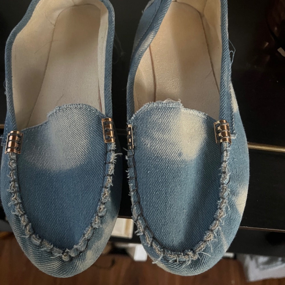 Soft jean driving shoes